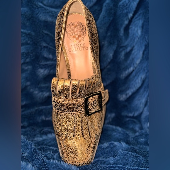 Sedna Kiltie Block-Heeled Tailored Loafers - Vince Camuto - New - Size 7 - Picture 7 of 10